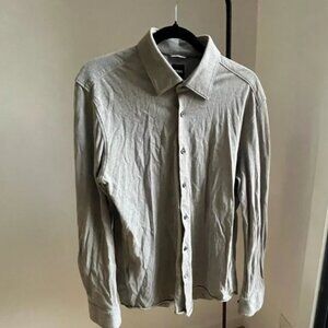 HUGO BOSS - Light Gray/Beige - Casual Button Down Shirt/ Slim Fit